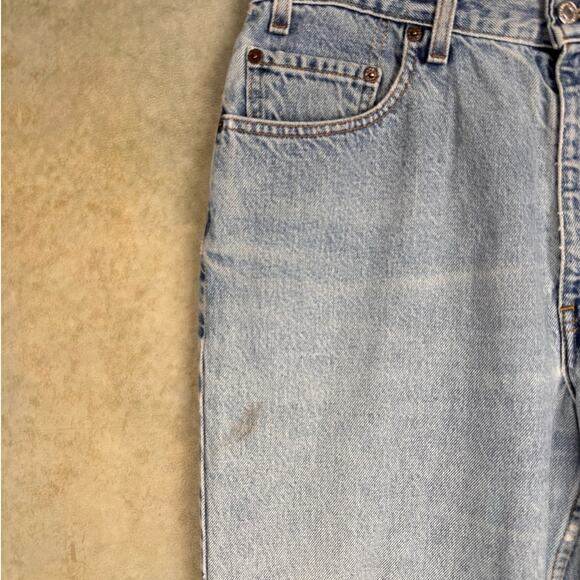 VTG Levis 901 Denim Jeans Mens Sz 36x32 Light Wash Relaxed Fit Straight Leg - Picture 5 of 10